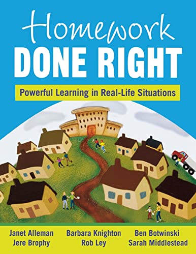 Imagen de archivo de Homework Done Right: Powerful Learning in Real-Life Situations a la venta por BookHolders