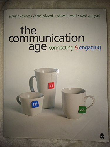 Imagen de archivo de The Communication Age: Connecting and Engaging a la venta por SecondSale