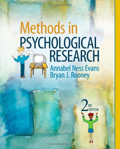 Stock image for Methods in Psychological Research for sale by Irish Booksellers