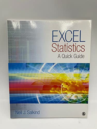 Beispielbild fr Excel Statistics : A Quick Guide zum Verkauf von Better World Books
