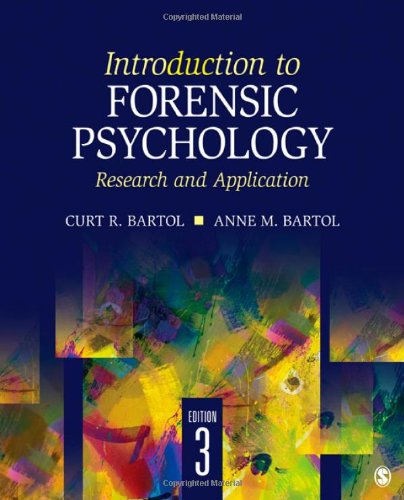 9781412991759: Introduction to Forensic Psychology: Research and Application