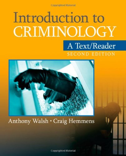 Beispielbild fr Introduction to Criminology: A Text/Reader (SAGE Text/Reader Series in Criminology and Criminal Justice) zum Verkauf von BooksRun