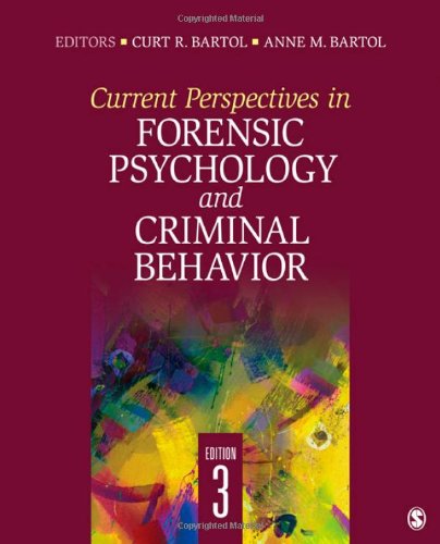Stock image for Current Perspectives in Forensic Psychology and Criminal Behavior for sale by HPB-Red