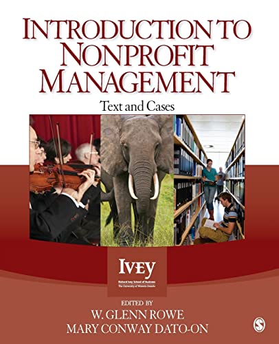 9781412999236: Introduction to Nonprofit Management: Text and Cases (Ivey Casebook Series)