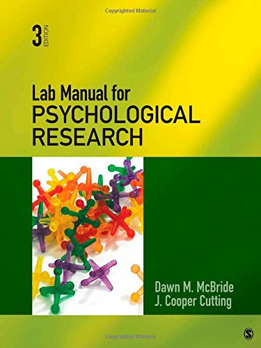 Beispielbild fr Lab Manual for Psychological Research zum Verkauf von Better World Books