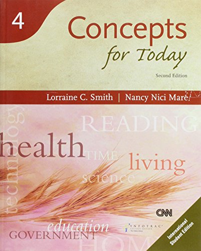 9781413000788: Reading for Today Series 4 - Concepts for Today Text (International Student Edition)