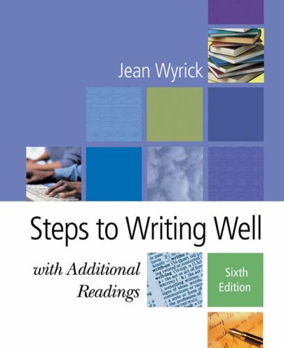 Beispielbild fr Steps to Writing Well with Additional Readings (with InfoTrac) zum Verkauf von Wonder Book