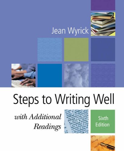 Imagen de archivo de Steps to Writing Well with Additional Readings (with InfoTrac) a la venta por SecondSale