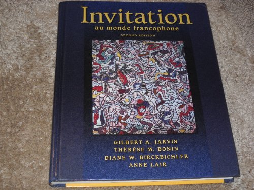 Invitation au monde francophone (with Audio CD) (World Languages) (9781413001334) by Jarvis, Gilbert A.; Bonin, TherÃ¨se M.; Birckbichler, Diane W.; Lair, Anne