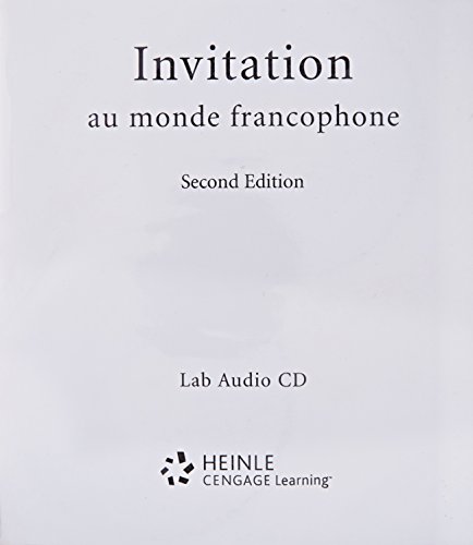 Beispielbild fr Lab Audio CD for Invitation au monde francophone, 2nd zum Verkauf von Wonder Book