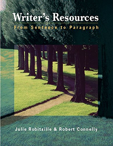 Stock image for Writer's Resources : From Sentence to Paragraph (with Writer's Resources 2. 0 BCA/iLrn? CD-ROM) for sale by Better World Books