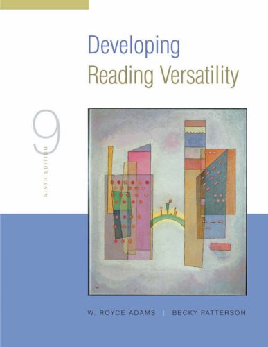 Beispielbild fr Developing Reading Versatility zum Verkauf von ThriftBooks-Dallas