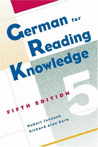 9781413003703: German for Reading Knowledge, 5th Edition