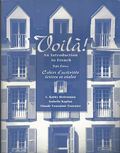 Imagen de archivo de Voil!: An Introduction to French, 5th (Workbook/Lab Manual ) a la venta por Zoom Books Company