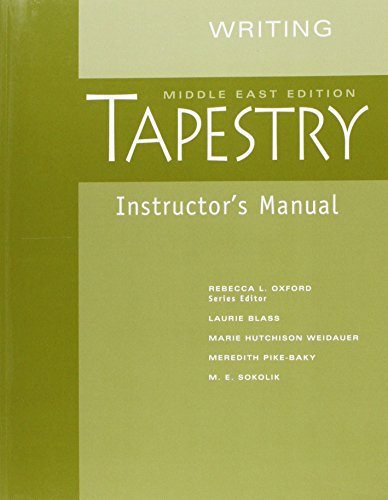 Stock image for Tapestry Middle Easet Edition - Writing - Instructor's Manual: Level 1-2-3-4 for sale by Phatpocket Limited