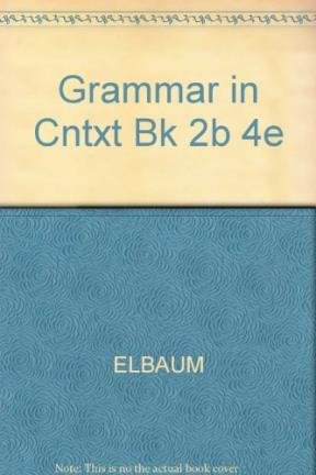 Imagen de archivo de Grammar in Context Split Text 2b (Lessons 8-14) a la venta por Goodwill Books