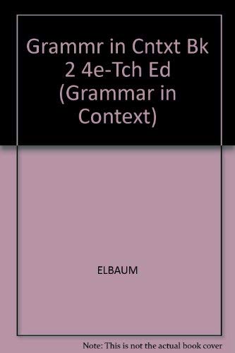 Imagen de archivo de Grammar in Context: Book 2 a la venta por Goodwill Books