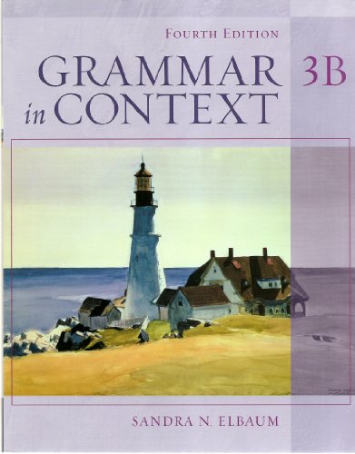 Imagen de archivo de Book 3B for Grammar in Context a la venta por HPB-Red
