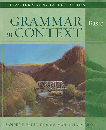 Introduction to Grammar in Context (9781413008272) by Sandra N. Elbaum