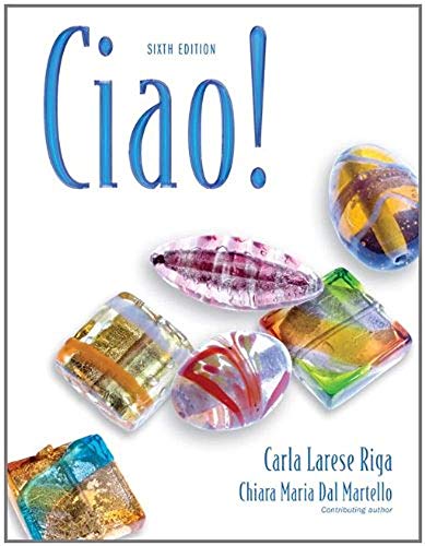 Ciao! (with Audio CD) (9781413016369) by Riga, Carla Larese; Dal Martello, Chiara Maria