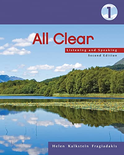 Stock image for All Clear 1: Listening and Speaking, 2nd Edition for sale by Goodwill Southern California