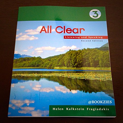 Stock image for All Clear 3: Listening and Speaking for sale by ThriftBooks-Atlanta