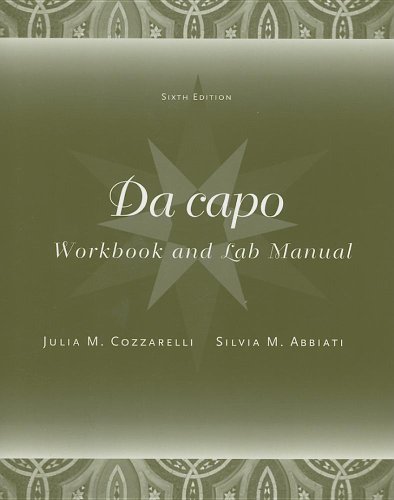 9781413018592: DA Capo 6e-Lab Manual