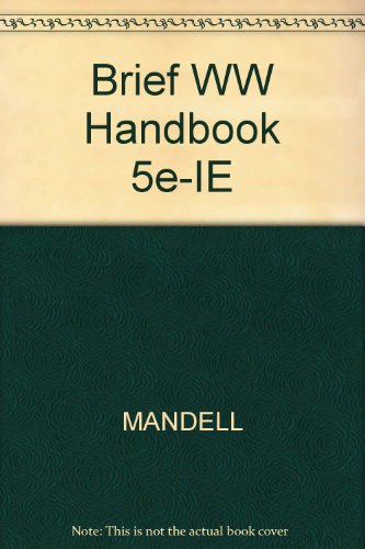 Stock image for Brief WW Handbook 5e-IE for sale by HPB-Red