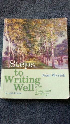 Imagen de archivo de Steps to Writing Well with Additional Readings a la venta por Better World Books