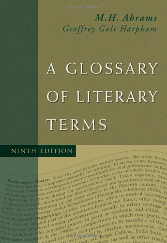Beispielbild fr A Glossary of Literary Terms zum Verkauf von Better World Books