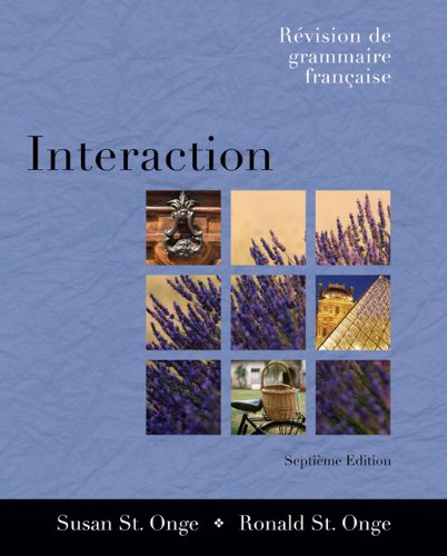 Bundle: Interaction: Revision de grammaire franÃ§aise (with Audio CD), 7th + VHS Video (9781413048049) by St. Onge, Susan; St. Onge, Ronald