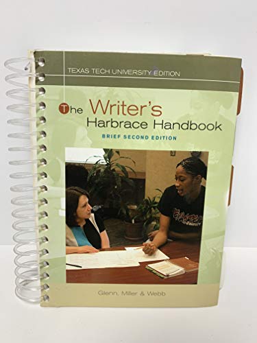 Imagen de archivo de The Writer's Harbrace Handbook (Texas Tech University Edition) a la venta por HPB-Red