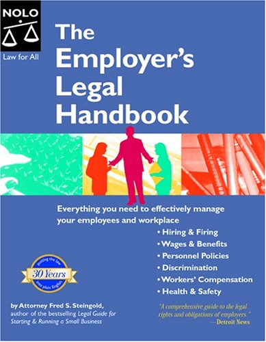Stock image for The Employer's Legal Handbook for sale by Better World Books