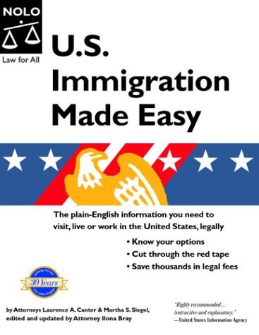 Imagen de archivo de U. S. Immigration Made Easy a la venta por Better World Books