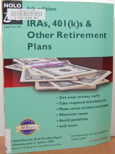 Beispielbild fr IRAs, 401(K)S and Other Retirement Plans : Taking Your Money Out zum Verkauf von Better World Books