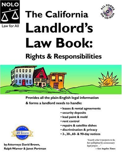 Stock image for The California Landlord's Law Book: Rights and Responsibilities(11th Edition) for sale by Jenson Books Inc