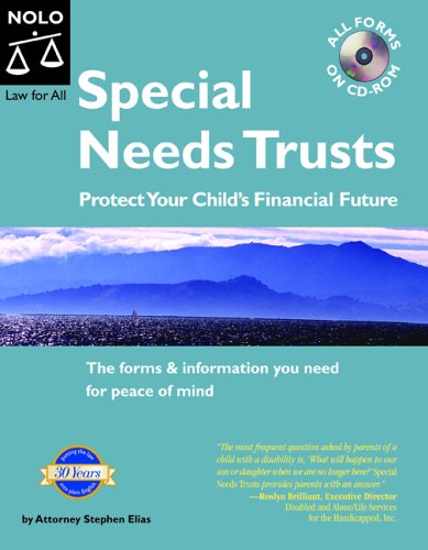 Beispielbild fr Special Needs Trust : Protect Your Childs Financial Future zum Verkauf von Better World Books