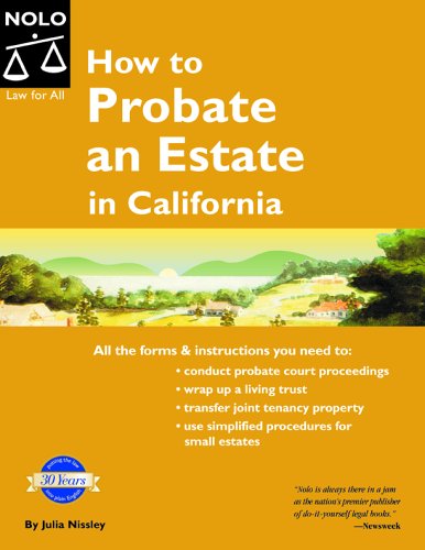 9781413301496: How to Probate an Estate in California
