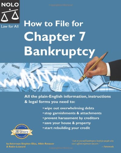 Beispielbild fr How to File for Chapter 7 Bankruptcy zum Verkauf von ThriftBooks-Atlanta