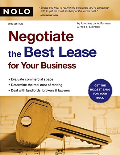 Beispielbild fr Negotiate the Best Lease For Your Business zum Verkauf von SecondSale