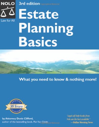 Stock image for Estate Planning Basics for sale by Better World Books