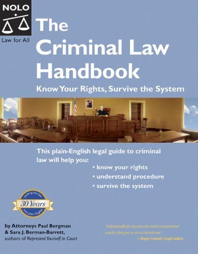 Imagen de archivo de The Criminal Law Handbook: Know Your Rights, Survive the System a la venta por Wonder Book