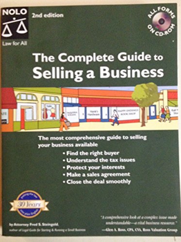 The Complete Guide to Selling a Business - With CD ROM (9781413303629) by Steingold, Fred S.