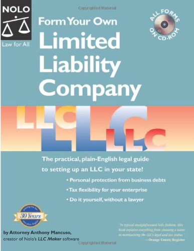 Stock image for Form Your Own Limited Liability Company for sale by Better World Books: West