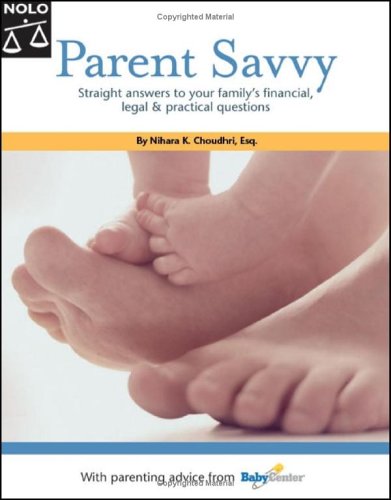 Beispielbild fr Parent Savvy: Straight Answers to Your Family's Financial, Legal & Practical Questions zum Verkauf von SecondSale