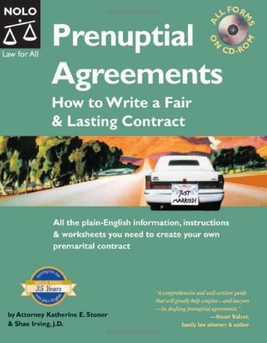 Stock image for Prenuptial Agreements : How to Write a Fair and Lasting Contract for sale by Better World Books