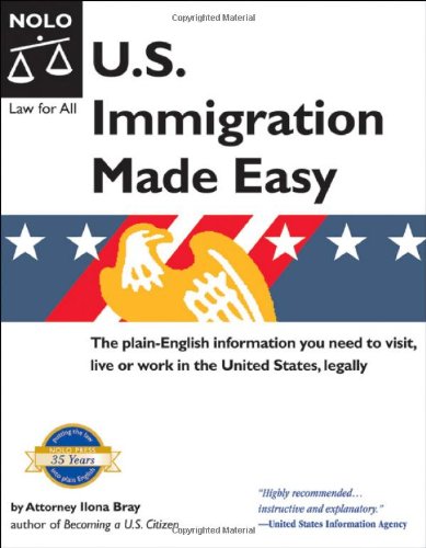 Imagen de archivo de U.S. Immigration Made Easy a la venta por ThriftBooks-Dallas