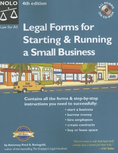 9781413304114: Legal Forms for Starting & Running a Small Business