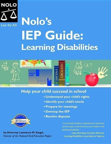 Beispielbild fr Nolo's IEP Guide: Learning Disabilities zum Verkauf von Wonder Book