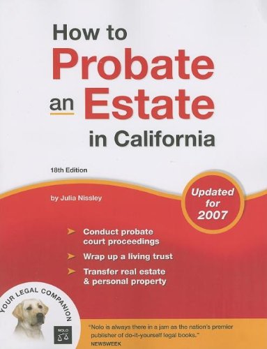 9781413305746: How to Probate an Estate in California